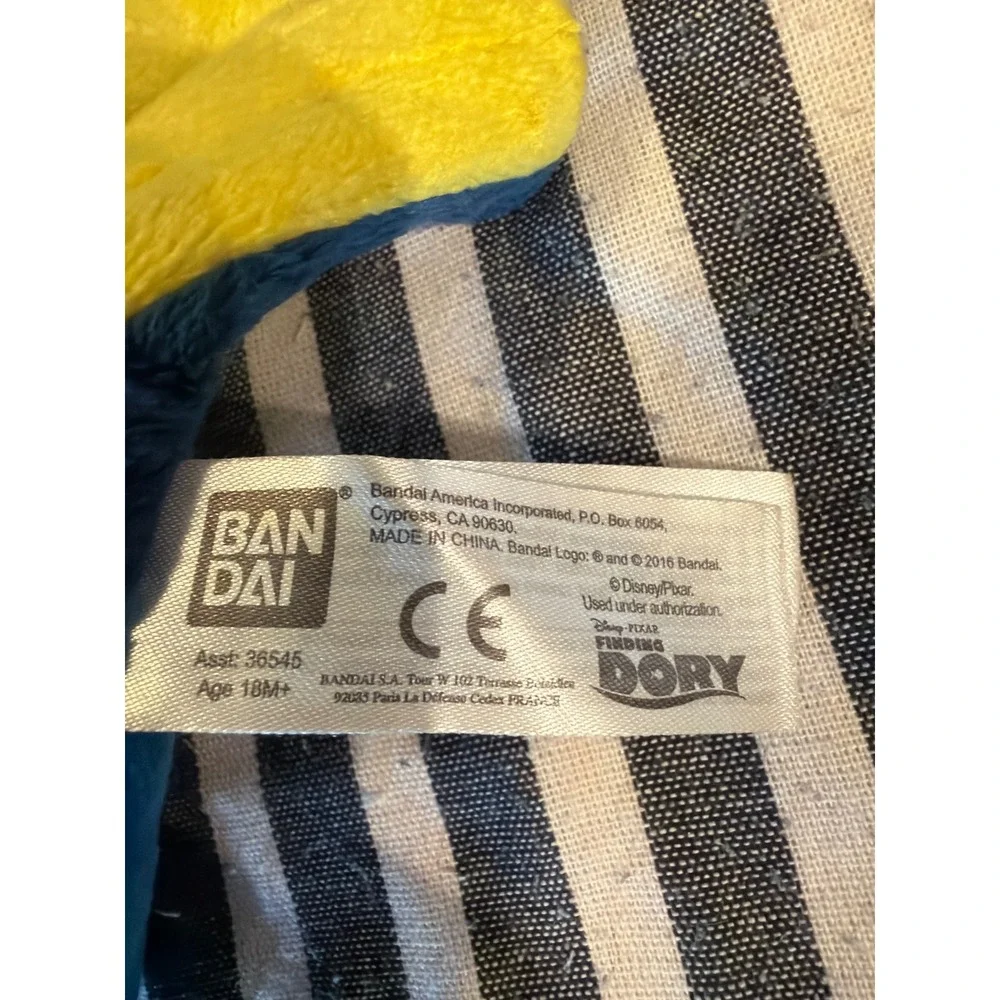 Disney Pixar Talking Dory Plush Bandai Blue Tang Fish Stuffed Animal 36545